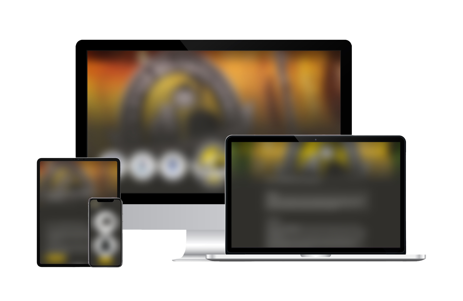 Mock-up der Verein Münchener Brauereien e.V. Website auf verschiedenen Endgeräten.