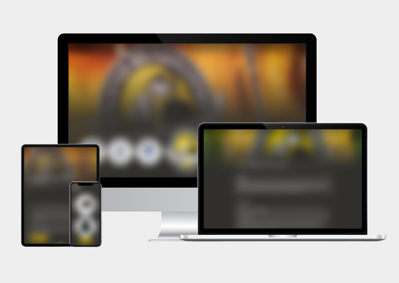 Mock-up der Website des Verein Münchener Brauereien auf verschiedenen Endgeräten.